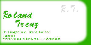 roland trenz business card